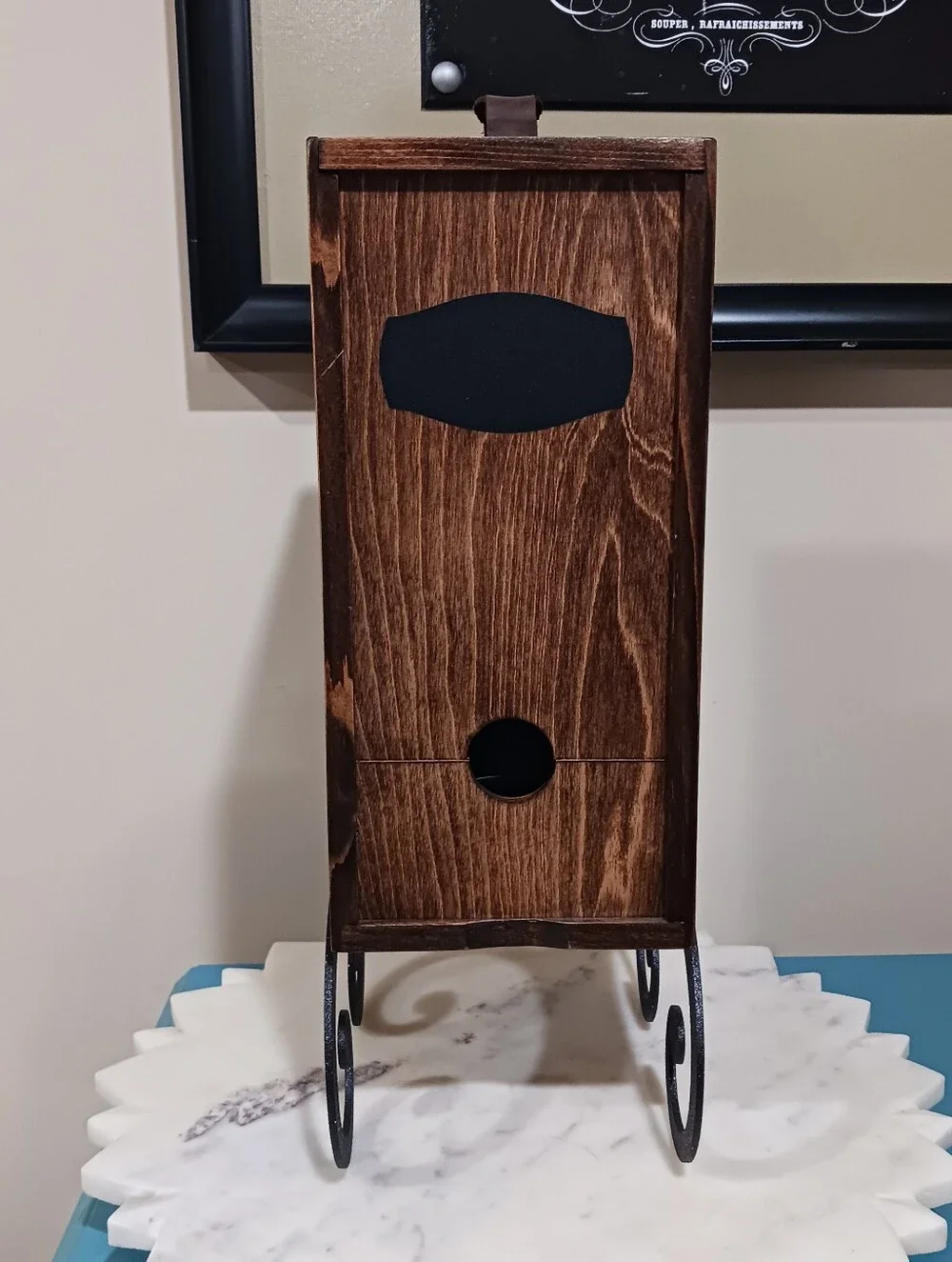Wine Nook Box Wine Wood Stand Holder Dispenser